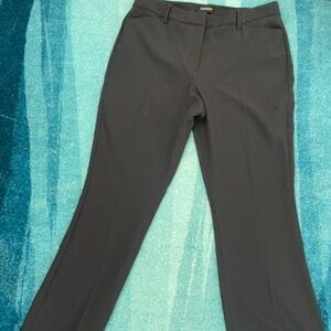 Express Editor Mid Rise Flare Pant, Navy, Size 12 Short, Like new